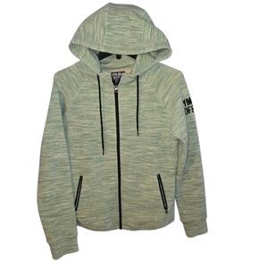 Gym + Coffee Green Zip-Up Hoodie Jacket